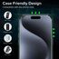 ivoler 3+3 Stück Panzer Schutz Glas Kompatibel für iPhone 15 Pro Max 6.7 Zoll, 3 Stücke Schutzfolie Mit 3 Stück Kameraschutz und Positionierhilfe, 9H Härte, HD Klar, Anti-Kratz, Anti-Bläschen