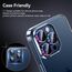 WSKEN für iPhone 15 Pro Max/iPhone 15 Pro Kameraschutz - 9H Härte Kratzfest Blasenfrei, HD Gehärtetes Kamera Metallglas Panzer Schutz Glas Displayschutz Folie,Handyhülle Freundlich,Colorful Titanium
