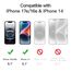 JETech Sichtschutz für iPhone 17e (2026) / iPhone 16e / iPhone 14, Anti-Spy Panzer Schutz Glas Folie Schutzfolie, Kante zu Kante Hat Keinen Einfluss auf die Hülle, 6,1 Zoll Display, 2 Stück