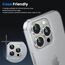 WSKEN für iPhone 16 Pro Max/iPhone 16 Pro Kameraschutz - 9H Härte Kratzfest Blasenfrei, HD Gehärtetes Kamera Metallglas Panzer Schutz Glas Displayschutz Folie,Handyhülle Freundlich,Titanium