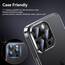 WSKEN für iPhone 15 Pro Max/iPhone 15 Pro Kameraschutz - 9H Härte Kratzfest Blasenfrei, HD Gehärtetes Kamera Metallglas Panzer Schutz Glas Displayschutz Folie,Handyhülle Freundlich,Black Titanium