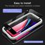 JETech Full Screen Schutzfolie für iPhone SE 3/2, iPhone 8/7 4,7 Zoll, Schwarzer Rand Panzer Schutz Glas Folie Displayschutz mit Einfaches Installationswerkzeug, HD Klar, 3 Stück (Schwarz)
