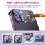 QHOHQ 3 Stück Panzer Schutz Glas für iPhone 14 Pro Max 6.7" und 3 Stück Kameraschutz, 9H Härte Panzer folie Schutzfolie, HD Displayschutz Folie, Anti-Kratzer, Bläschenfrei