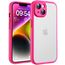 TOCOL für iPhone 14 Hülle, Vollständiger Kameraschutz Stoßfest Kratzfest Handyhülle für iPhone 14 Case, Heißes Rosa