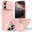 TOCOL für iPhone 16 Pro Hülle für Magsafe mit Ständer, mit verschiebbarem Kameraschutz, Stoßfest Kratzfest schwere Magnetisch Handyhülle für iPhone 16 Pro Case, Rosa
