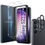 LK Schutzfolie für Samsung Galaxy S23 5G Panzer Schutz Glas, 2 Folie und 2 Kameraglas,[9H Härte Panzerolie], [HD Klar Displayfolie],[Kratzen Rahmen Installationshilfe], [Anti- Kratzer],[Bläschenfrei]