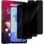 RKINC 3 Stück, Sichtschutz Panzerglas für Samsung Galaxy A12, Anti-Spähen Panzer Schutz Glas HD Displayschutzfolie, 0,33 mm kratzfest, splitterfrei, blasenfre