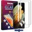 RKINC [2 Stück Schutzfolie für Samsung Galaxy S22 Ultra, Screen Protector[Nicht-Glas] Displayschutz, Vollständige 4D-Gewölbte Fingerabdruck-ID Displayfolie, HD Klar