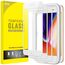 JETech Full Screen Schutzfolie für iPhone SE 3 (2022)/SE 2 (2020)/8/7 4,7 Zoll, Weißer Rand Panzer Schutz Glas Folie Displayschutz mit Einfaches Installationswerkzeug, HD Klar, 3 Stück (Weiß)