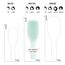 Tangle Teezer Ultimate Detangler Haarbürste für Coloriertes, Feines & Dünnes Haar – Sanfte Zweistufige Borsten Reduzieren Haarbruch & Ziehen – Sanft zu Empfindlichem Haar – Blau