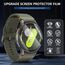 Diruite 4-Stück Schutzfolie für Samsung Galaxy Watch 7/6/5/4 44mm Displayschutzfolie,Anti-Kratzen HD Gehärtetes Glas Schutz Glas Displayschutz(Durchmesser 41mm)