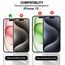 RKINC 3 Stück, Panzerglas Schutz Glas für iPhone 15 / iPhone 15 Pro 6.1-Inch, Panzer HD Displayschutzfolie, 0,33 mm kratzfest, splitterfrei, blasenfrei, lebenslangeGarantie