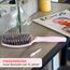 Olivia Garden Fingerbrush Care Iconic - Large - Pastel Pink - Detangler Bürste mit Wildschweinborsten & Nylon für gesundes und glänzendes Haar