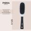 PARSA Beauty Trend Line Haarbürste lang/schmal (Silber) – Kunststoffpins für alle Haartypen – Ergonomisch, Praktisch, ohne Ziepen, Massageeffekt – Ideal für tägliches Haarstyling – 23 x 4,6 x 3,4 cm