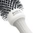 Olivia Garden Expert Blowout Shine - White & Grey - 35 - Keramikbeschichtete Rundbürste für geschmeidiges Ausblasen, krausfreies Haar & strahlenden Glanz