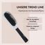 PARSA Beauty Trend Line Haarbürste lang/schmal (Silber) – Kunststoffpins für alle Haartypen – Ergonomisch, Praktisch, ohne Ziepen, Massageeffekt – Ideal für tägliches Haarstyling – 23 x 4,6 x 3,4 cm