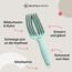Olivia Garden Fingerbrush Care Iconic - Medium - Mint - Detangler Bürste mit Wildschweinborsten & Nylon für gesundes und glänzendes Haar