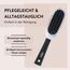 PARSA Beauty Trend Line Haarbürste lang/schmal (Silber) – Kunststoffpins für alle Haartypen – Ergonomisch, Praktisch, ohne Ziepen, Massageeffekt – Ideal für tägliches Haarstyling – 23 x 4,6 x 3,4 cm