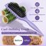 Lockenbürste, curly hair brush Für curly hair, locken bürste Zum Definieren Beim Styling, Antistatisch Entwirren Ohne Ziepen, Ergonomischer Griff, haarbürste Für Frauen Männer (Lila)