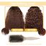 Longyier Lockenbürste, Locken mit Zinken definieren Stylingbürste, zum Kämmen und Formen von Männer- und Frauenlocken, um Ziehen und Lockenablösung zu reduzieren (Beige)