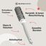 Olivia Garden Expert Blowout Shine – Weiß & Grau - 25 - Runde, antistatische Keramikbürste für glänzende und frizzfreie Blowouts
