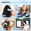 FABIHA® ???????????????????????????? Lockenbürste - Curly Hair Brush - Bio Haarbürste ohne ziepen - Wildschweinborsten Bürste - Die Originale 3-in-1-Stylingbürste für trendige Lockenfrisuren (Hellblau)
