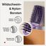 Olivia Garden Fingerbrush Care Iconic - Medium - Lavender - Detangler Bürste mit Wildschweinborsten & Nylon für gesundes und glänzendes Haar