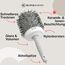 Olivia Garden Expert Blowout Shine - White & Grey - 80 - Keramikbeschichtete Rundbürste für geschmeidiges Ausblasen, krausfreies Haar & strahlenden Glanz