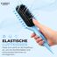 FABIHA® ???????????????????????????? Lockenbürste - Curly Hair Brush - Bio Haarbürste ohne ziepen - Wildschweinborsten Bürste - Die Originale 3-in-1-Stylingbürste für trendige Lockenfrisuren (Hellblau)