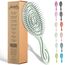 Ninabella Haarbürste ohne Ziepen - Bürste für Damen und Herren - Detangler Bürste auch für Locken & Lange Haare - Entwirrbürste Haarbürsten - Grün