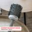 Olivia Garden Expert Blowout Shine - White & Grey - 65 - Keramikbeschichtete Rundbürste für geschmeidiges Ausblasen, krausfreies Haar & strahlenden Glanz