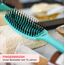 Olivia Garden Fingerbrush Care Iconic - Medium - Mint - Detangler Bürste mit Wildschweinborsten & Nylon für gesundes und glänzendes Haar