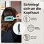Olivia Garden Fingerbrush Care Iconic - Medium - Mint - Detangler Bürste mit Wildschweinborsten & Nylon für gesundes und glänzendes Haar