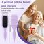 Lockenbürste, curly hair brush Für curly hair, locken bürste Zum Definieren Beim Styling, Antistatisch Entwirren Ohne Ziepen, Ergonomischer Griff, haarbürste Für Frauen Männer (Lila)