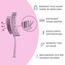 Ninabella Haarbürste ohne Ziepen - Bürste für Damen und Herren - Detangler Bürste auch für Locken & Lange Haare - Entwirrbürste Haarbürsten - Rosa