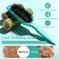 Lockenbürste, curly hair brush Für curly hair, locken bürste Zum Definieren Beim Styling, Antistatisch Entwirren Ohne Ziepen, Ergonomischer Griff, haarbürste Für Frauen Männer (Grün)