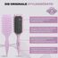 FABIHA® ???????????????????????????? Lockenbürste - Curly Hair Brush - Bio Haarbürste ohne ziepen - Wildschweinborsten Bürste - Die Originale 3-in-1-Stylingbürste für trendige Lockenfrisuren (Lilac)