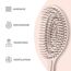 Ninabella Haarbürste ohne Ziepen - Bürste für Damen und Herren - Detangler Bürste auch für Locken & Lange Haare - Entwirrbürste Haarbürsten - Natur