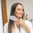 Ninabella Haarbürste ohne Ziepen - Bürste für Damen und Herren - Detangler Bürste auch für Locken & Lange Haare - Entwirrbürste Haarbürsten - Grau