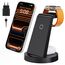 3 in 1 für iPhone Ladestation Schnelles Kabelloses Ladegerät - Wireless Charger für iPhone 17 Air 16e 16 15 14 13 12 11 X Pro Max & für Apple Watch und für Air Pods 4 3 2 Pro mit 18W Adapter