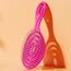 Ninabella Haarbürste ohne Ziepen - Bürste für Damen und Herren - Detangler Bürste auch für Locken & Lange Haare - Entwirrbürste Haarbürsten - Neon Pink