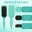 Lockenbürste, curly hair brush Für curly hair, locken bürste Zum Definieren Beim Styling, Antistatisch Entwirren Ohne Ziepen, Ergonomischer Griff, haarbürste Für Frauen Männer (Grün)
