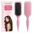 Lockenbürste, curly hair brush Für curly hair, locken bürste Zum Definieren Beim Styling, Antistatisch Entwirren Ohne Ziepen, Ergonomischer Griff, haarbürste Für Frauen Männer (Rosa)