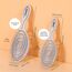 Ninabella Mini Haarbürste ohne Ziepen - Bürste für Reisen - Entwirrbürste für trockenes und nasses Haar - Detangler Bürste - Hair Brush - Cream