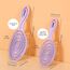 Ninabella Mini Haarbürste ohne Ziepen - Bürste für Reisen - Entwirrbürste für trockenes und nasses Haar - Detangler Bürste - Hair Brush - Lila