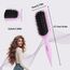 FABIHA® ???????????????????????????? Lockenbürste - Curly Hair Brush - Bio Haarbürste ohne ziepen - Wildschweinborsten Bürste - Die Originale 3-in-1-Stylingbürste für trendige Lockenfrisuren (Lilac)
