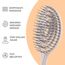 Ninabella Mini Haarbürste ohne Ziepen - Bürste für Reisen - Entwirrbürste für trockenes und nasses Haar - Detangler Bürste - Hair Brush - Cream