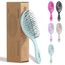 Ninabella Mini Haarbürste ohne Ziepen - Bürste für Reisen - Entwirrbürste für trockenes und nasses Haar - Detangler Bürste - Hair Brush - Mint Grün