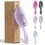 Ninabella Mini Haarbürste ohne Ziepen - Bürste für Reisen - Entwirrbürste für trockenes und nasses Haar - Detangler Bürste - Hair Brush - Lila