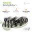 FABCARE Bio Haarbürste mit Wildschweinborsten - Detangler Doppelspiralfeder - Profi Entwirrbürste für jeden Haartyp - Damen (Grün) inkl. Ebook (Packung mit 2)